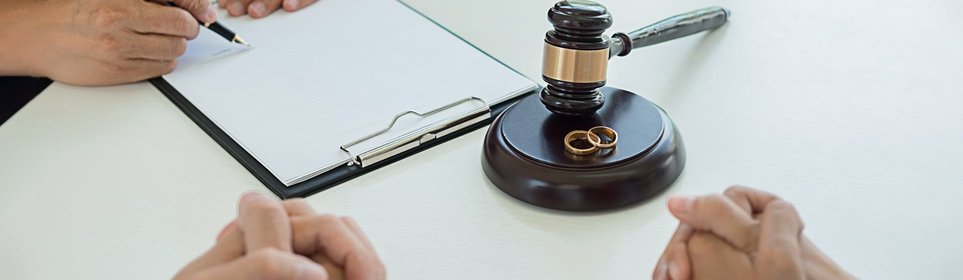 A couple negotiates their divorce decree